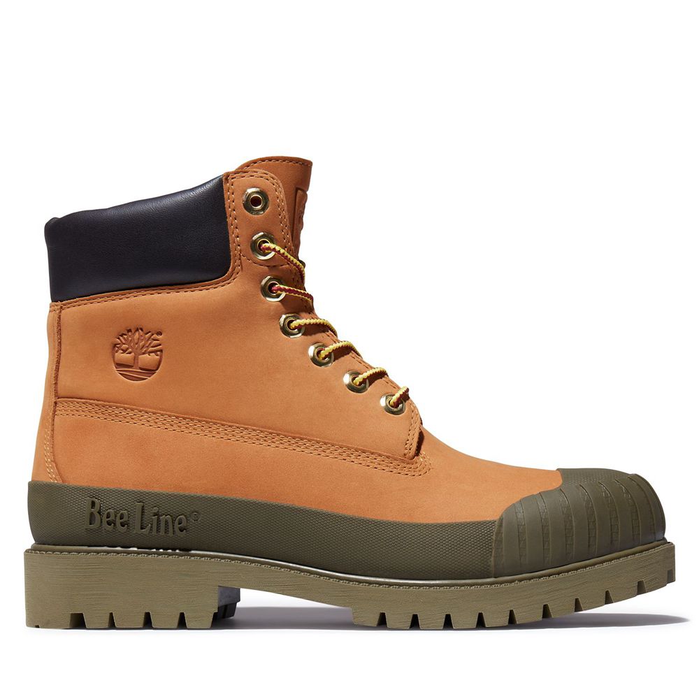 Botas Masculino - Timberland 6-Inch Bee Line X Impermeavel Rubber Toe - HSALY9284 - Marrom
